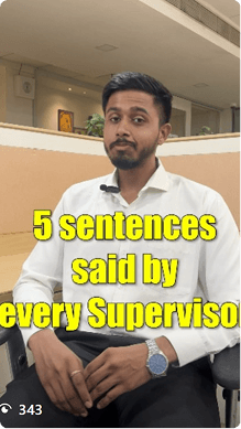 5 sentences said by every Supervisor